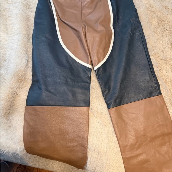 Cactus Jack x Air Jordan 2-tone Leather Pants - Picture 8 of 8